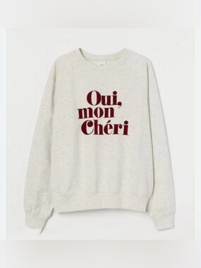 H&M lettering sweatshirt